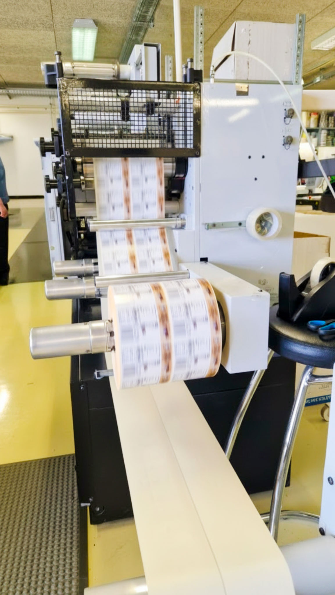 Industrieller Drucker für Etiketten