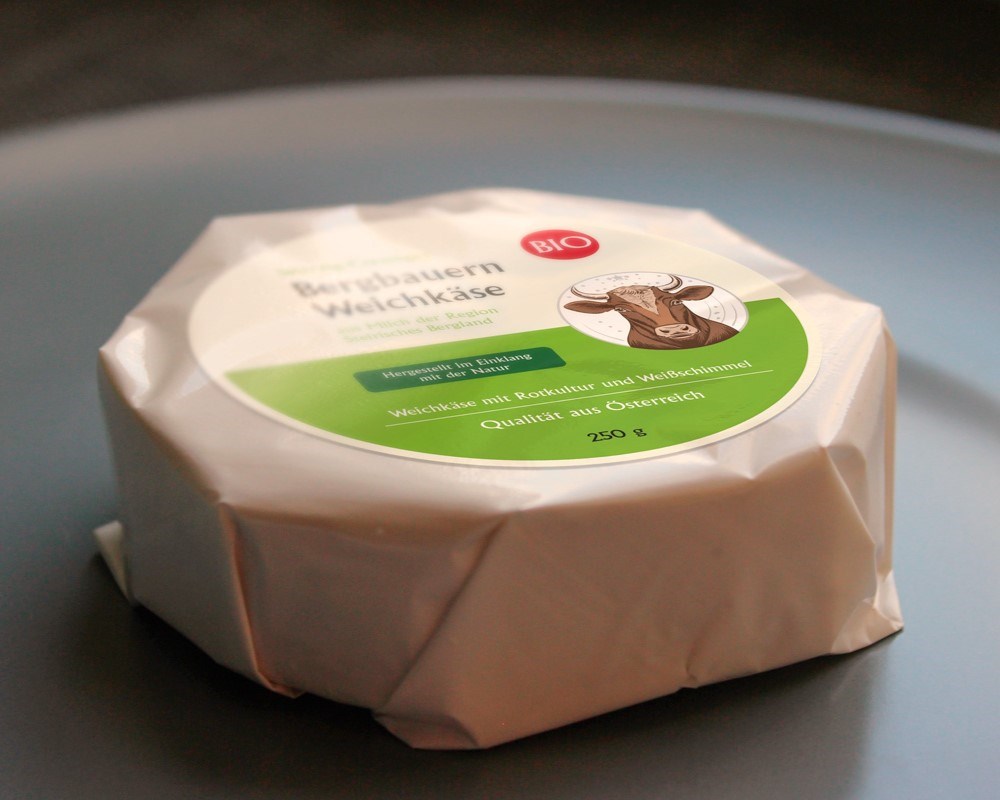 Käseverschlussetiketten für Weichkäseverpackungen